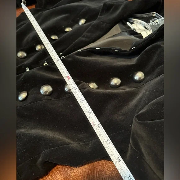 Vintage Pure Badass Rare Flawless Velvet Steampunk/Military Long Jacket